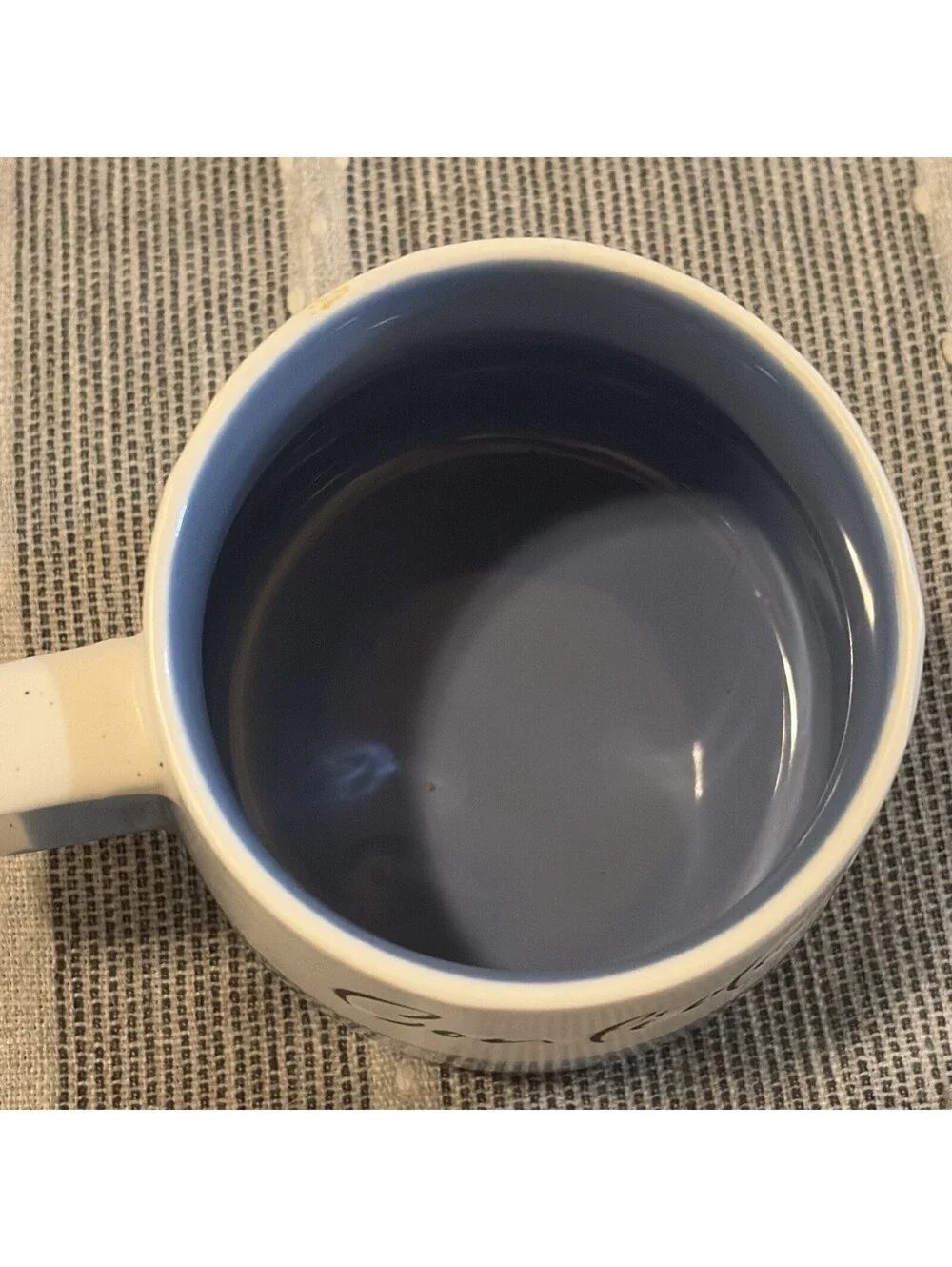 CONFIDENT 20 oz Coffee Mugs, Large Mugs Light Blue White Cilorblock